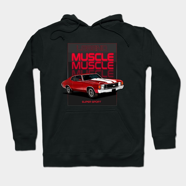 Chevelle SS 71 Hoodie by hardtbonez